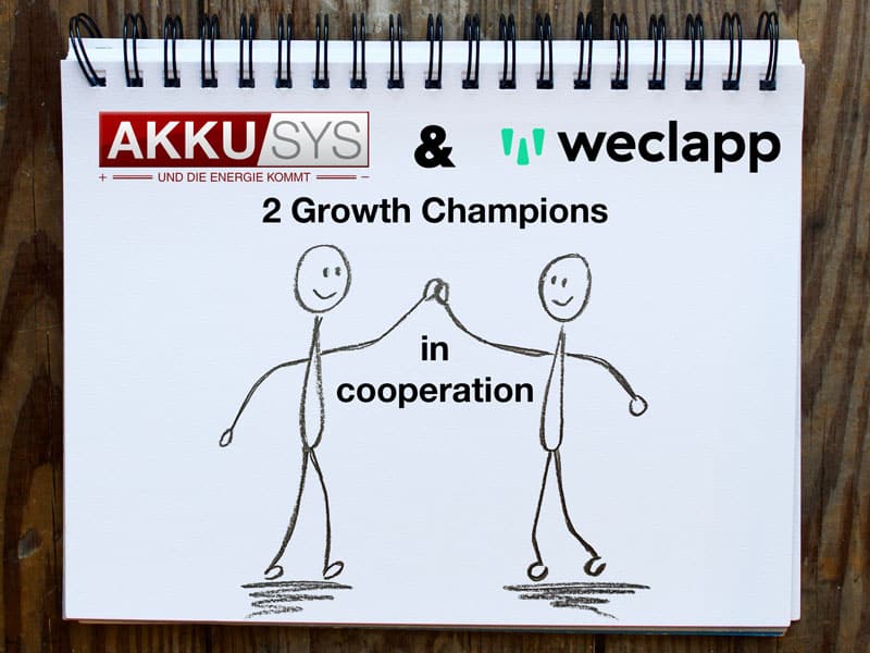 AKKU SYS Cooperation with Weclapp