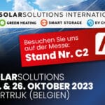 Ankündigung: AKKU SYS ist auf der Messe SolarSolutions in Kortrijk, Belgien. Die Messe findet am 25. und 26. Oktober 2023 statt. Besuchen Sie uns am Stand C2!